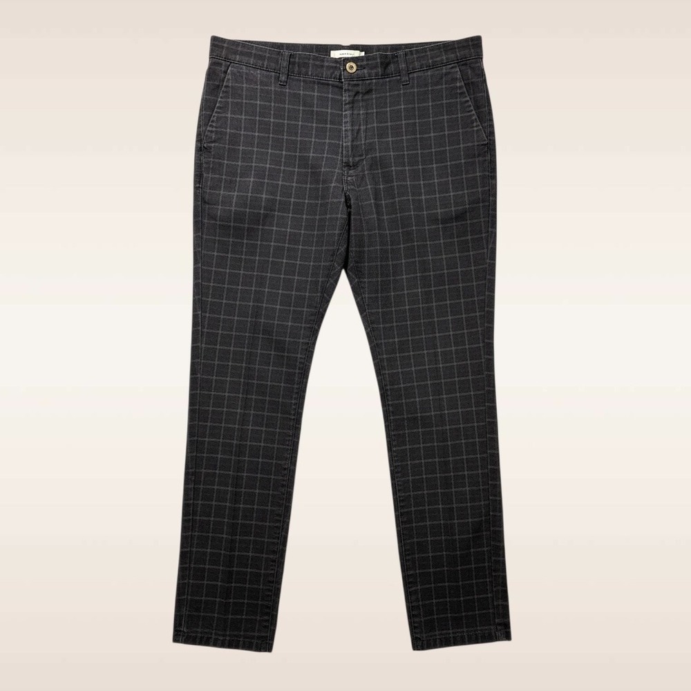 Twills Mens Ankle Fit Plaid Limited Edition Dress Pants Slim Fit Size 38x29.5